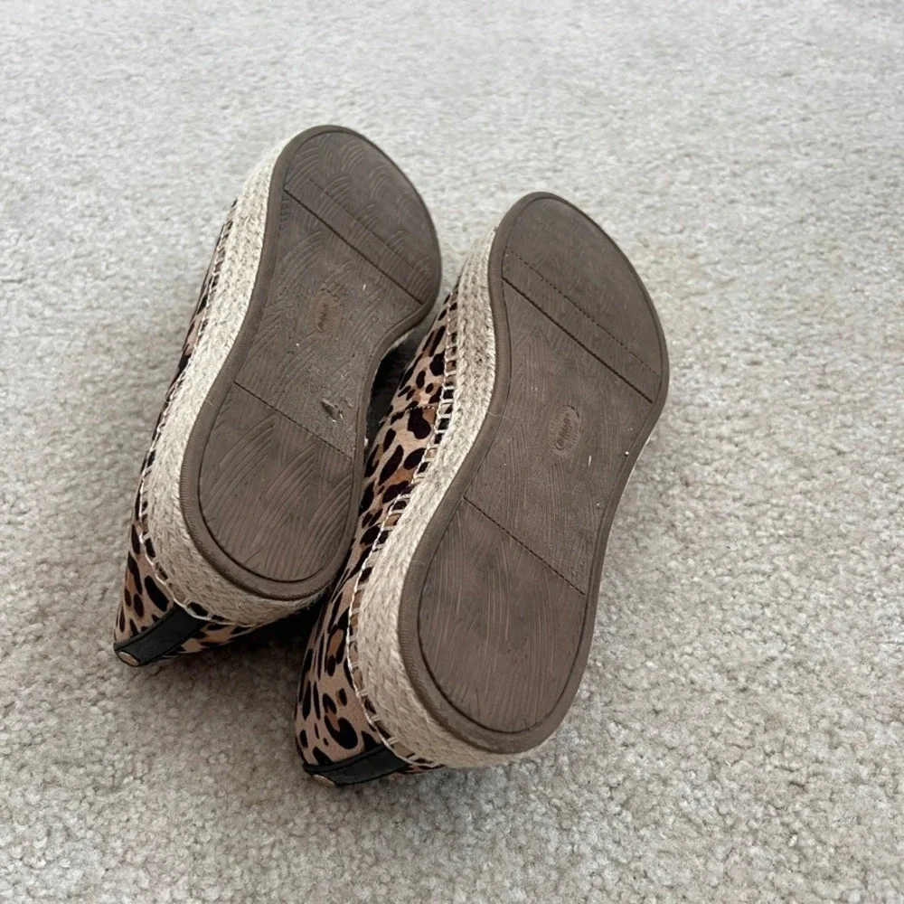 Dr.‎ Scholl's Leopard Espadrille Slip On Loafers Comfort Shoes Size 9.5